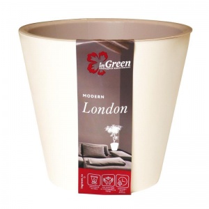 Горшок для цветов InGreen London сливочный, 1.6л