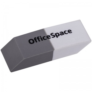 Ластик OfficeSpace, скошенный, комбинированный, термопластичная резина, 41x14x8мм (OBGP_10064)