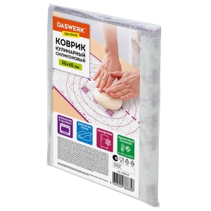 Коврик силиконовый для раскатки/запекания Daswerk 30х40см, фиолетовый (608423)