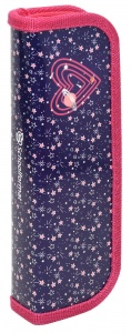 Пенал школьный 1 отделение schoolФОРМАТ Hearts And Stars, малый, 190х65мм